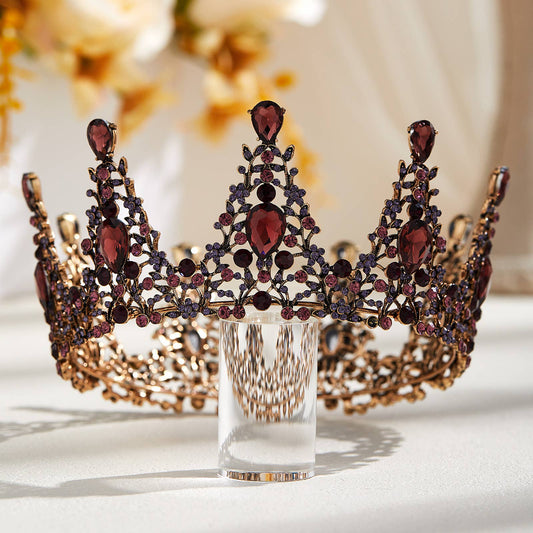 Queen Crown for Women Vintage Tiara Mulberry + Purple