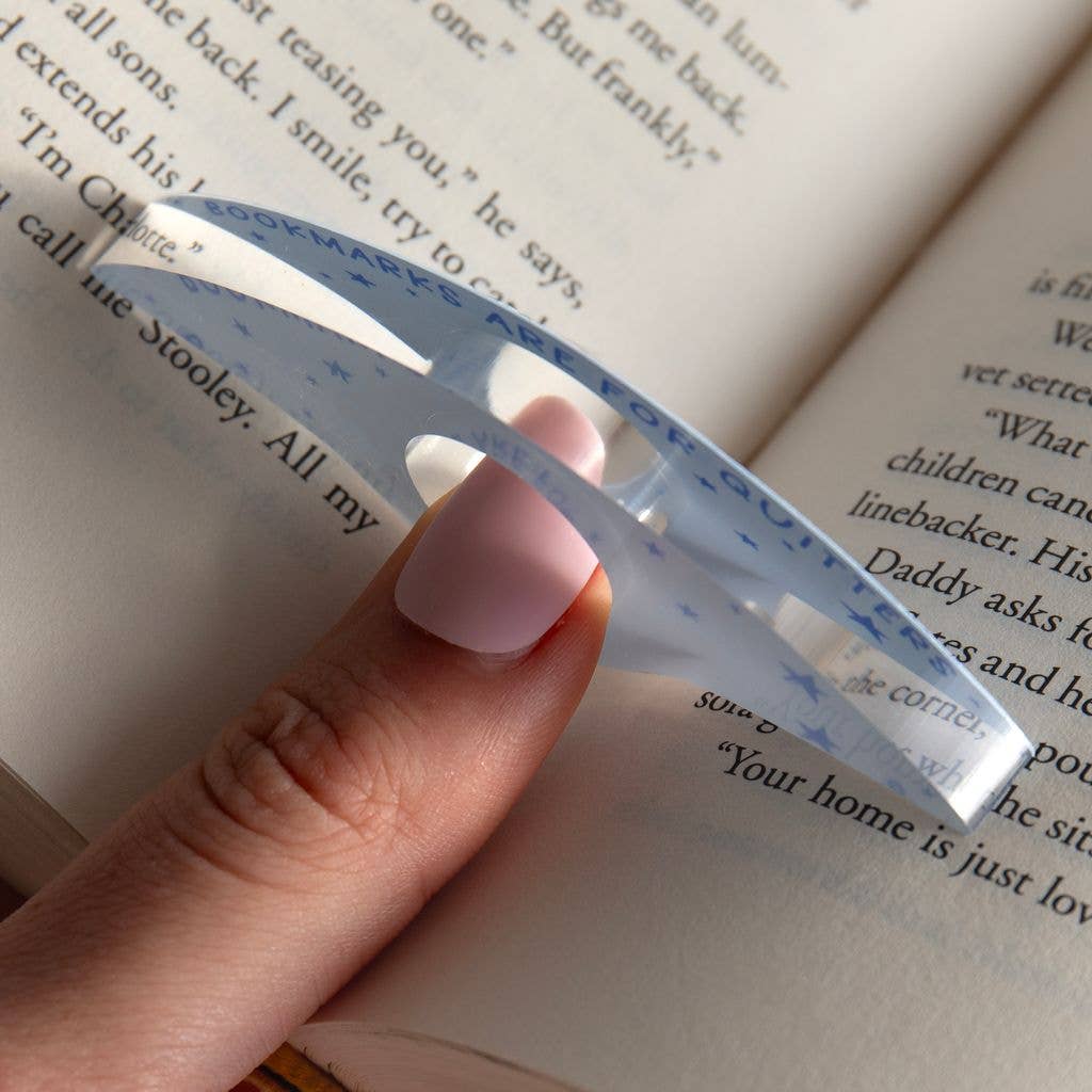 Bookmarks Are For Quitters Thumb Page Holder