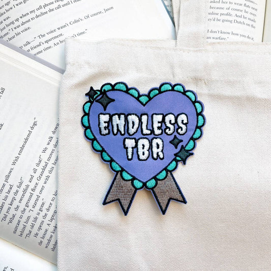 Purple Endless TBR Iron on Patch