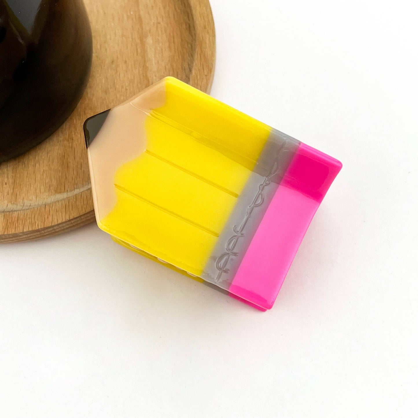 Stacked Books Claw Clip