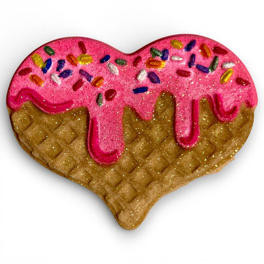 Heart Waffle Cone Ice Cream Bath Bomb