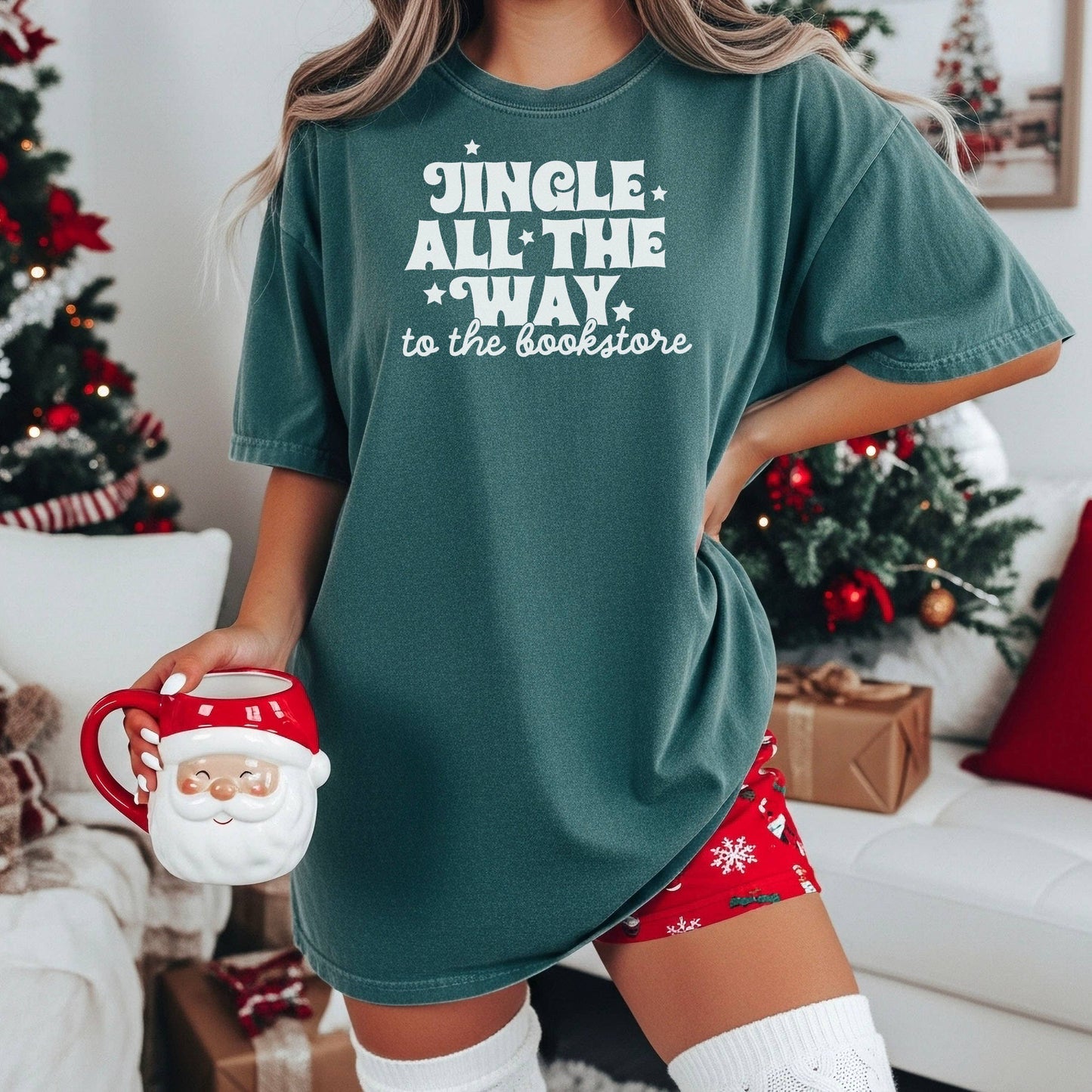 Jingle All The Way To The Bookstore TShirt