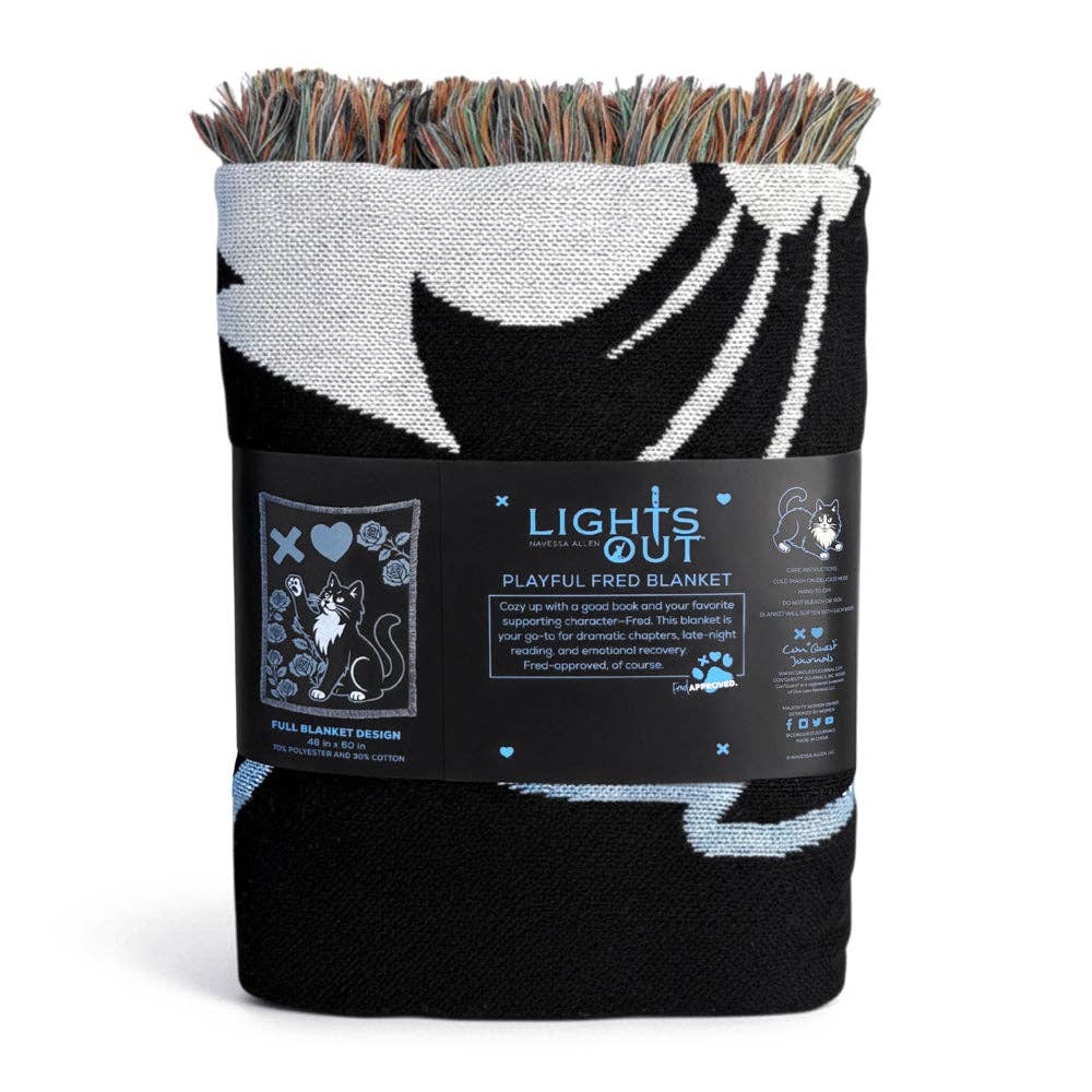 Fred Approved Woven Throw Blanket