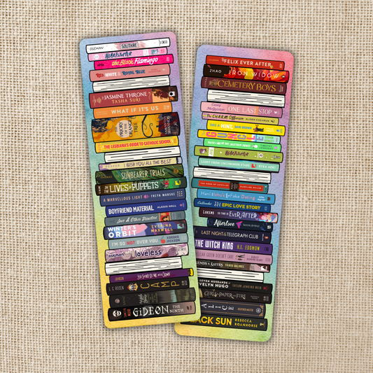 LGBTQIA+ Book Stack Bookmark
