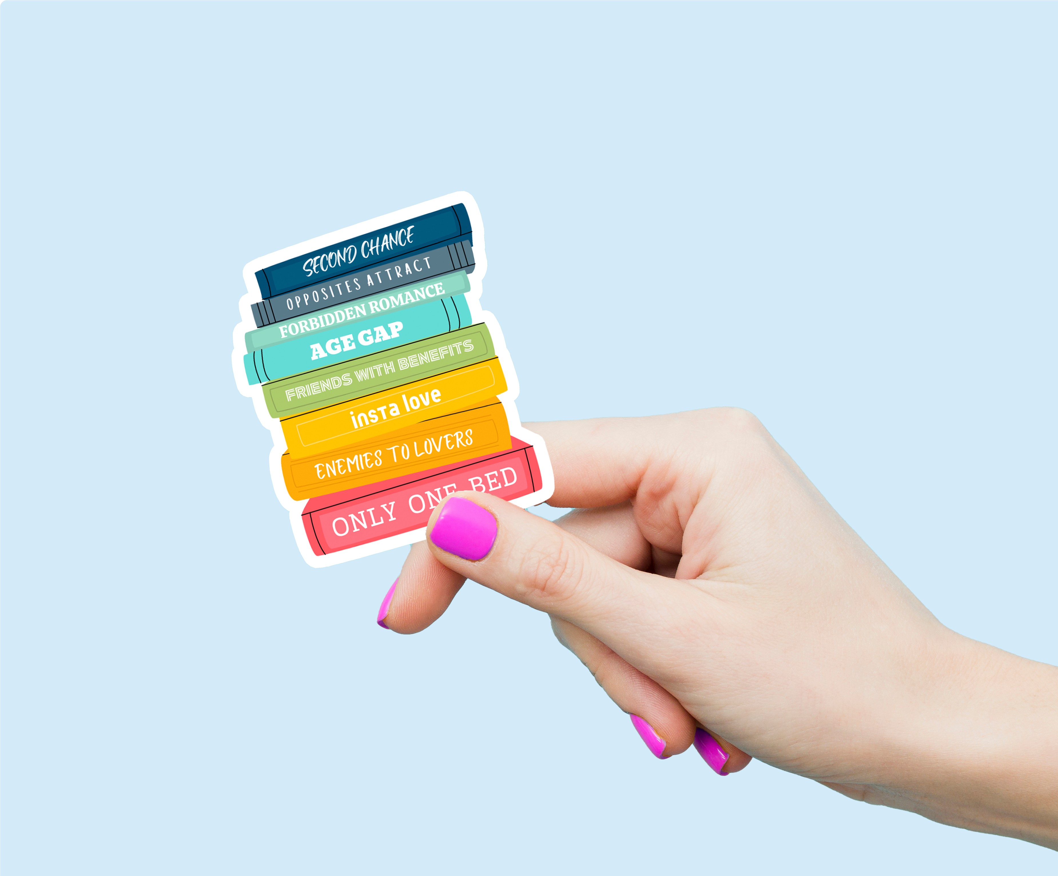 3 Stack Only Sticker Trope Stack Vinyl Sticker – Love Affair Bookstore