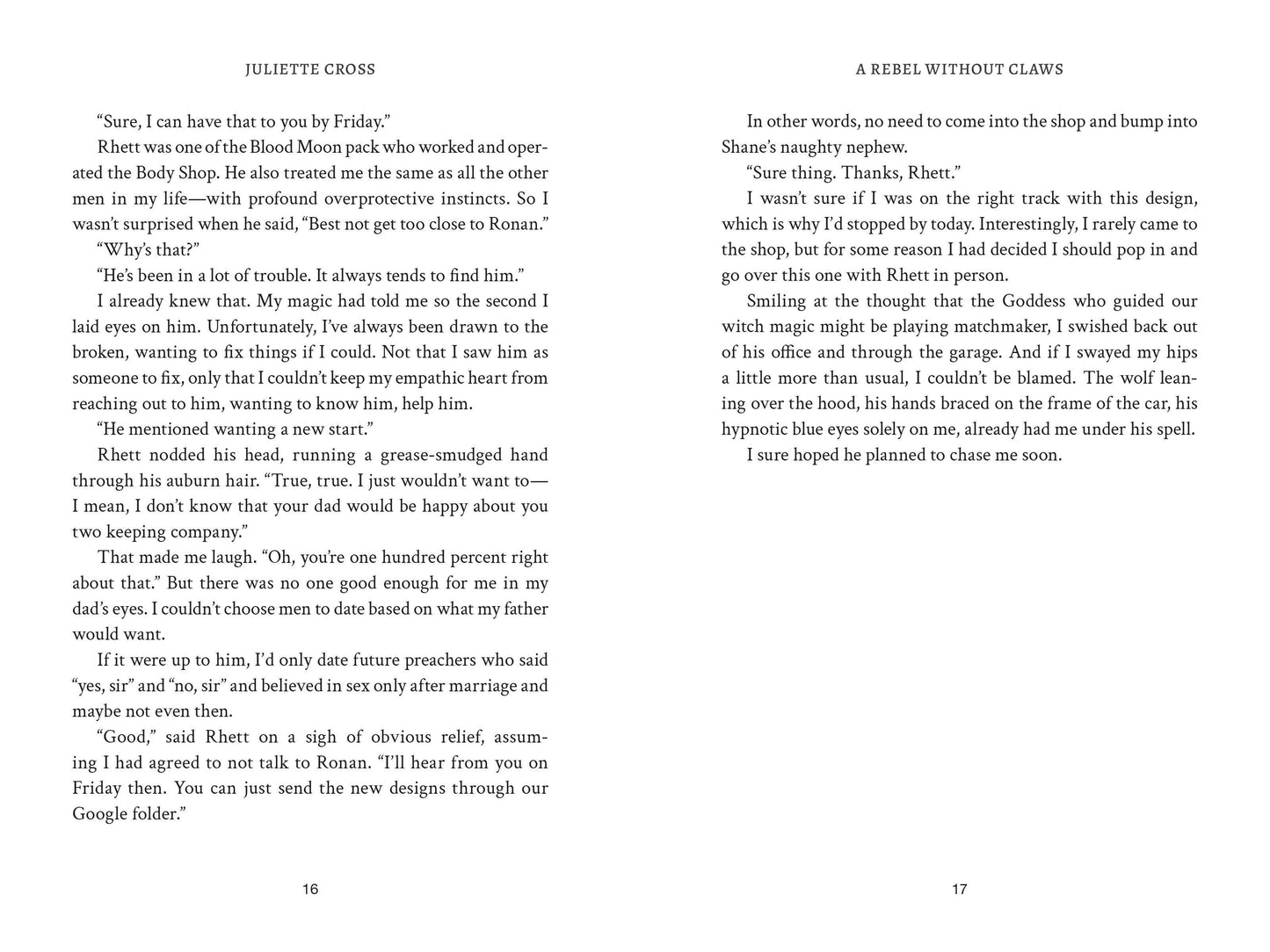 A Rebel Without Claws- Juliette Cross