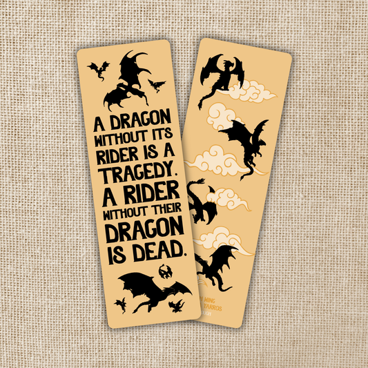 Dragon Without Their Rider Bookmark | Fourth Wing